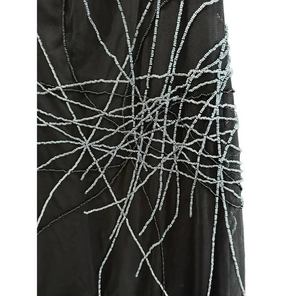 Poleci Women's Black Sleeveless Mini Dress Size M mesh overlay dress - Picture 7 of 11